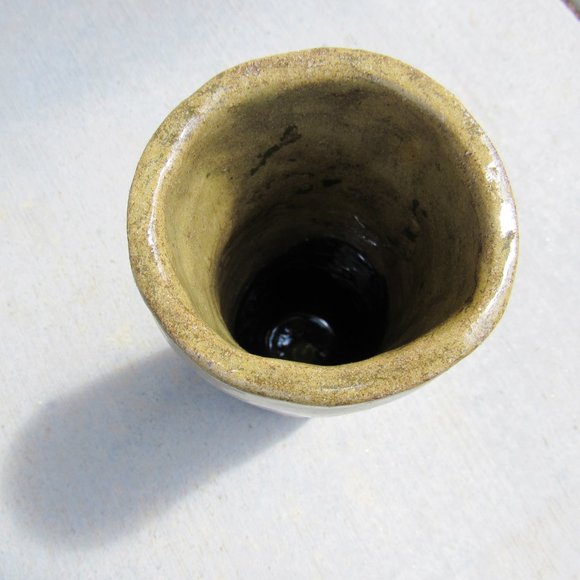 Gorgeous Wabi Sabi Style Handmade Ceramic Vase Pottery Bloom Vase/ Natural - Picture 4 of 9